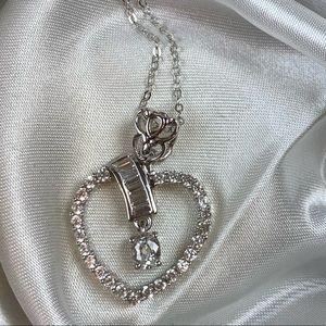 💎White Cambodian Zircon Pendant💎